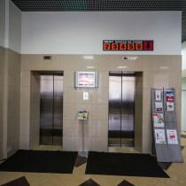 Вид главного лифтового холла Бизнес-центр «Новгородская, 1»